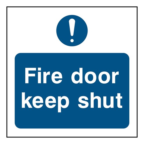 Fire door keep shut sign - fire,