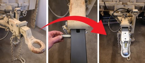 Pintle kugelzug - pintle, zu