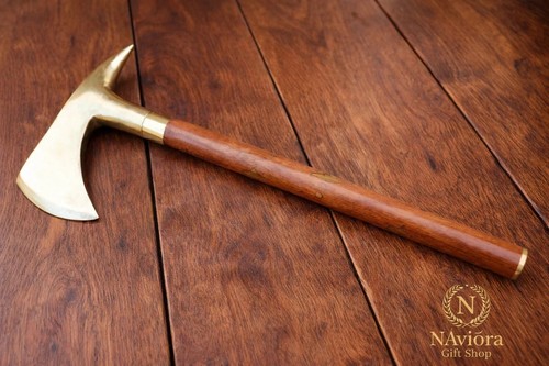 Goldener messing tomahawk - messing,