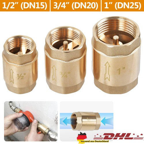 Rückschlagventil messing - messing, 1/2"