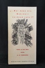 Wer kann die Wahrheit nackend sehn - Holzstiche von Harald Metzkes abgezogen von
