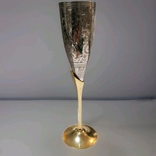 Champagner Glas, Messing Hart