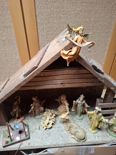 Weihnachtskrippe holz mit - holz,