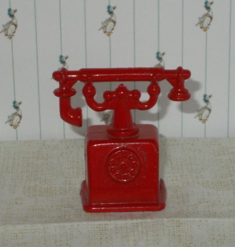 Miniatur metall telefon zinn - metall,