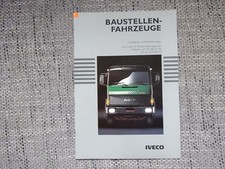 Iveco Magirus Baustellenfahrzeuge LKW Truck Prospekt Brochure 1990 Deutsch rare