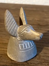 Antike ÄGYPTISCHE STATUE Anubis Gott des Jenseits - Speckstein