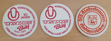 DDR Bierdeckel - Hadmersleben - Klosterbrauerei + VEB - 3 verschiedene