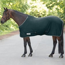 Waldhausen 155 cm Tannengrün Abschwitzdecke Economic mit Kreuzgurten Fleecedecke