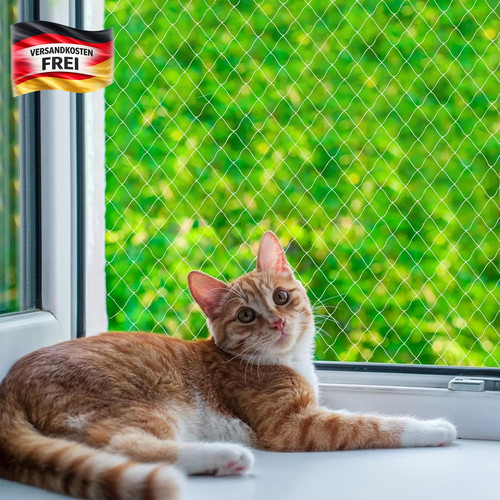 Katzenschutznetz transparent