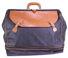 Etruscan Doktortasche Tasche schwarz braun Vintage Reisetasche Weekender  B135