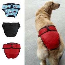 🐶 XS-XXL Hundewindel Waschbar Hygienehose Schutzhose Läufigkeitshose Hund Hose