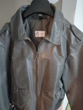Lederjacke, echtes Leder, Damen, Gr.42, grau, gebraucht, Marke Vivien Caron