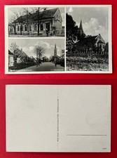 AK GENSCHMAR Oderbruch um 1930 Gasthaus Fehrmann und Kirche  ( 162064