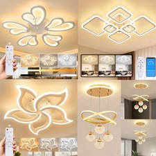 LED Deckenleuchte Modern Deckenlampe 3-Farbige Dimmbar Küchenlampe Schlafzimmer