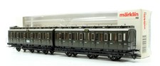 H0 Märklin 4308 Doppel- Abteilwagen DRG 3. Klasse Epoche II, OVP