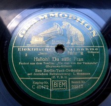 0985/ BEN BERLIN-LEO MONOSSON-Halloh! Du süße Frau-Erst kommt...78rpm Schellack