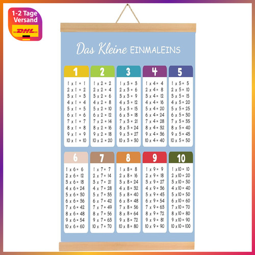 Einmaleins lernen poster - lernen,