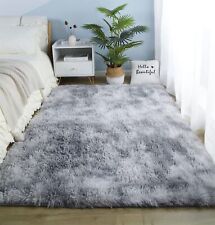 Hochflor Teppich Wohnzimmer Fellteppich Kunstfell Shaggy Flauschig Einfarbig DHL