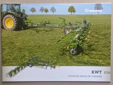 Krone KWT Gezogene Kreiselzettwender Heuwender Prospekt Traktor Schlepper