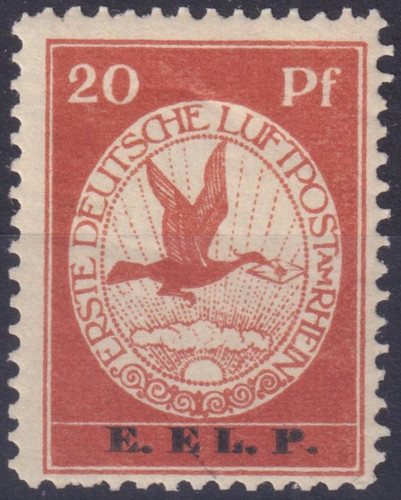 Deutsches reich flugpost - flugpost, rhein