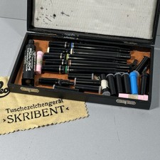 5x Altes Tuschezeichengerät aus DDR-Zeiten, Skribent mikro Verschiedene Dicken ￼