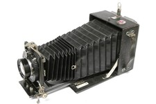 frühe Linhof 9x12 Kamera mit Schneider Kreuznach Xenar 3,5 / 150  mm Objektiv