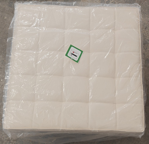 Weisser leder ottomane hocker - leder,