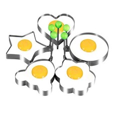 5x Spiegeleiform Edelstahl