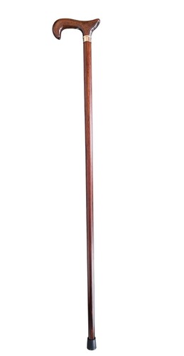 Gehstock derbygriff braun mit - gehstock,