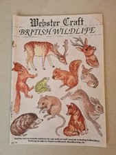 Vintage Bügelbild Transfers Lochnadel Wildtiere Stickbuch Pyrographie
