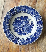 Wandteller, Delfts Blauw, handgemalt, Raam Ca. 25 cm