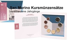 Offizieller Kursmünzensatz San Marino verschiedene Jahrgänge im Blister