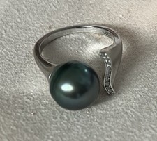 tahiti perlen ring ca. 12mm, S925 Silber