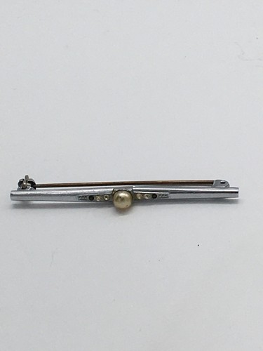 Krawattenklammer vintage perle - krawattenklammer,
