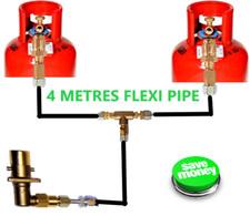 Fernbedienung LPG Füllung Set Mit Drehbar Pol Adapter 2 Propan Flaschen Zylinder
