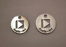 Andis-Art auf YouTube Schlüsselanhänger Einkaufschip Merchandise Edelstahl .4301