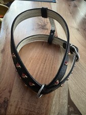 Hunde Ledergeschirr gebraucht echtes schwarzes Elchleder