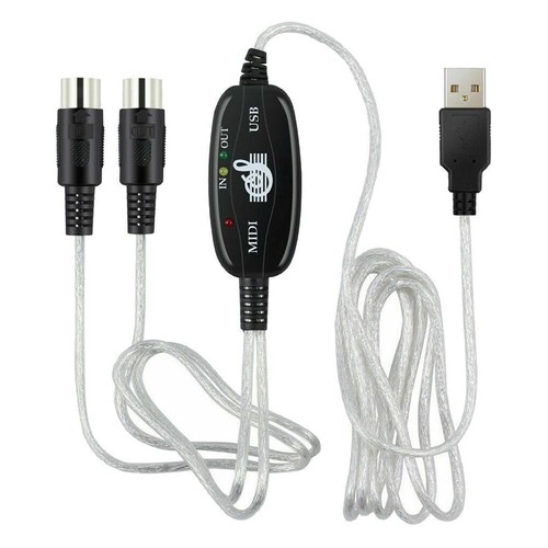 Midi bis usb out kabel - in,