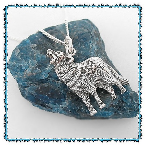 Wolf anhänger indianerschmuck - wolf,