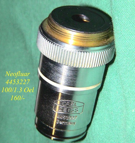 Zeiss neofluar 100 oel - zeiss, 100/1.3