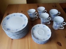 Wunsiedel Bavaria Porzellan Geschirr weiß blau