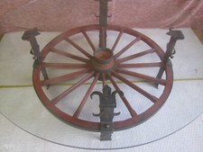 Wagenrad tisch glasplatte - wagenrad-tisch,,