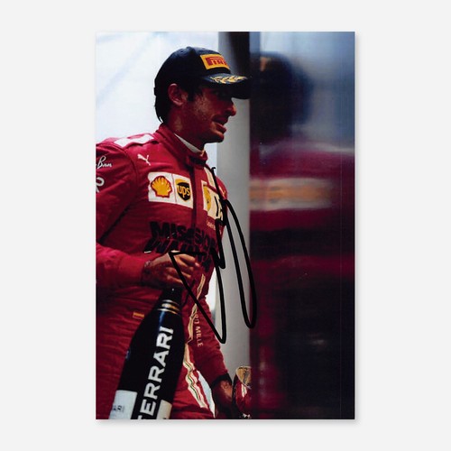 Carlos sainz signed - signed, ferrari