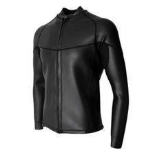 Mens 2mm schwarz Neopren Neoprenanzug Top-Jacke glatte Haut Tauchen Surfen