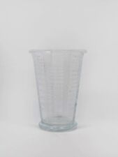 BAUHAUS 1930er ART DECO FRANKFURTER KÜCHE VINTAGE PRESSGLAS GLAS MESSBECHER 0,5L