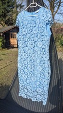 Spitzenkleid, Hellblau, XXL