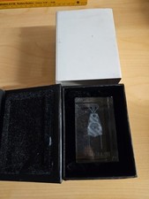 Terex 3D Laser Crystal Modell Kranhaken in Box