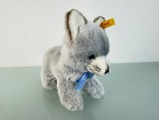 Steiff Tier 081552 Wolf Dolly 19 x 30 cm. Top Zustand  