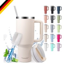 Thermobecher mit Strohhalm und