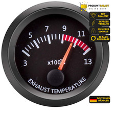 52mm Abgastemperaturanzeige 12V Auto Weißes Display